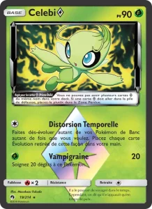 Carte Pokemon Celebi ◇ 19/214 Tonnerre Perdu