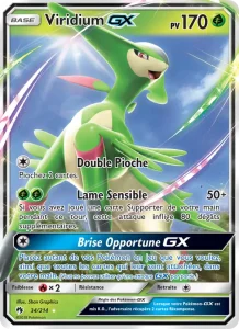 Carte Pokemon Viridium GX 34/214 Tonnerre Perdu