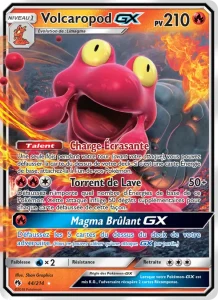 Carte Pokemon Volcaropod GX 44/214 Tonnerre Perdu