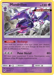 Carte Pokemon Mandrillon 108/214 Tonnerre Perdu