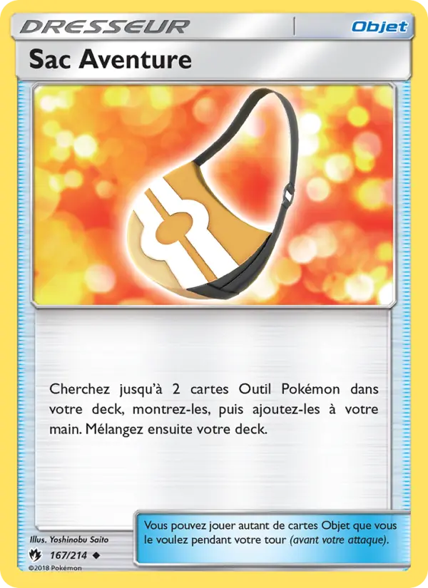 Scan HD carte Pokémon Sac Aventure 167/214 — Tonnerre Perdu