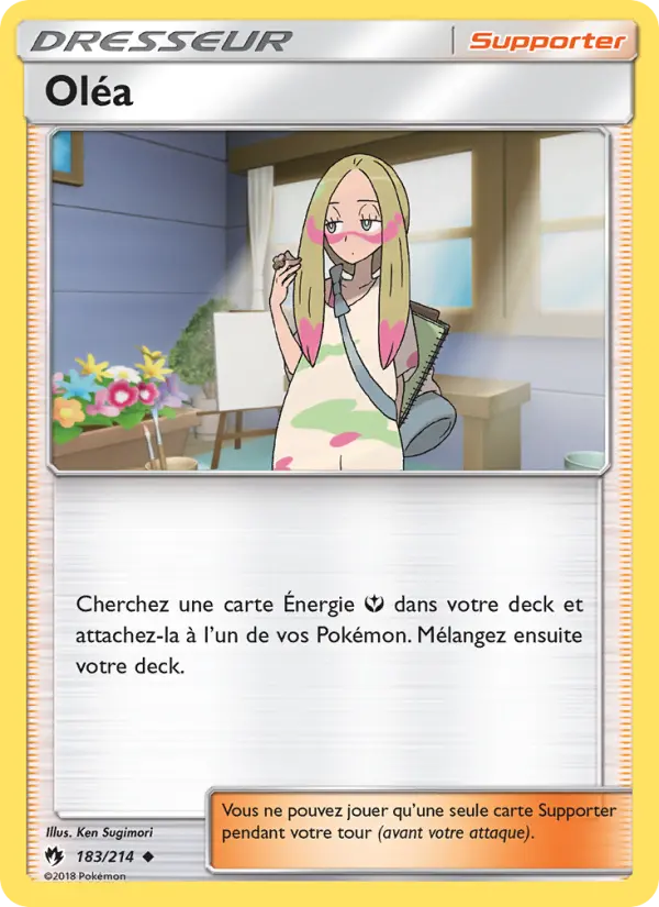 Scan HD carte Pokémon Oléa 183/214 — Tonnerre Perdu