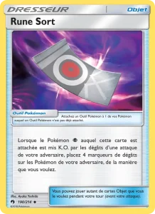 Carte Pokemon Rune Sort 190/214 Tonnerre Perdu