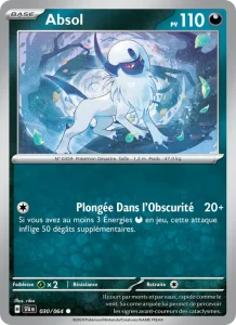 Carte Pokemon Absol 030/64 Fable Nébuleuse