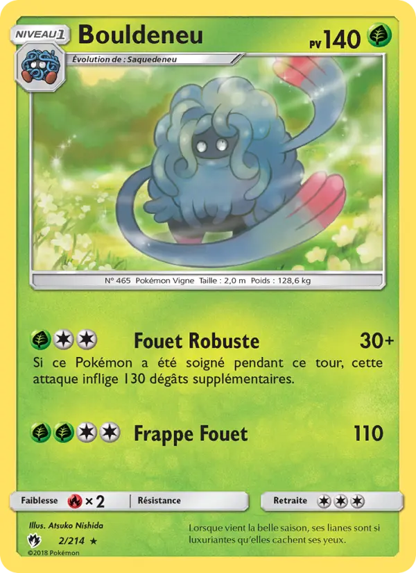 Scan HD carte Pokémon Bouldeneu 2/214 — Tonnerre Perdu