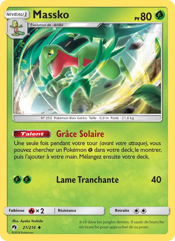 Scan HD carte Pokémon Massko 21/214 — Tonnerre Perdu