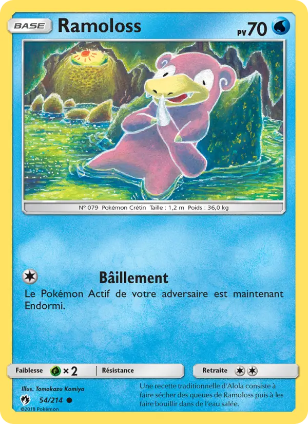 Scan HD carte Pokémon Ramoloss 54/214 — Tonnerre Perdu