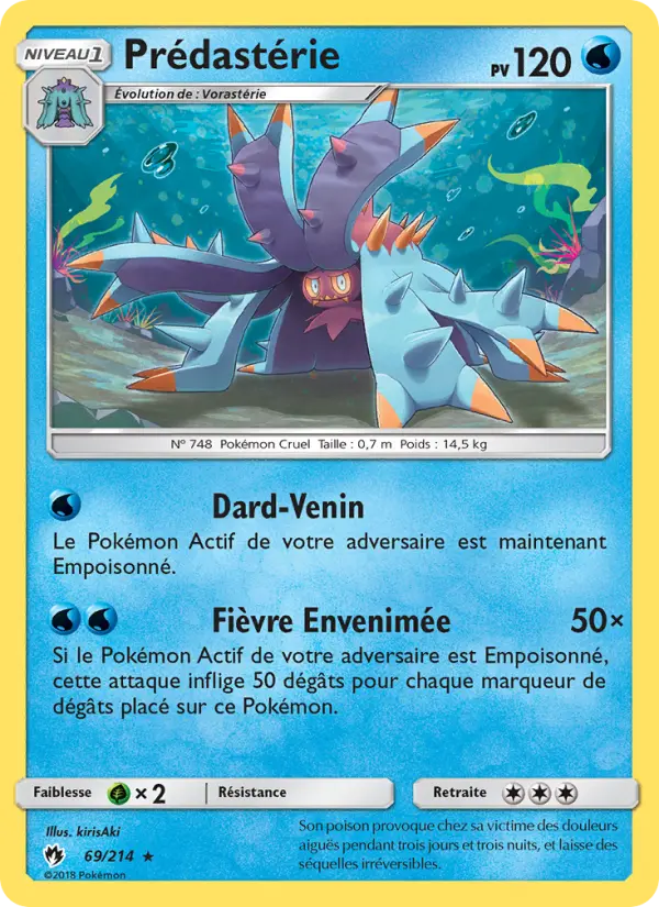 Scan HD carte Pokémon Prédastérie 69/214 — Tonnerre Perdu