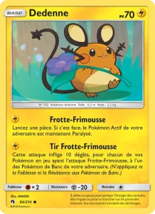 Carte Pokemon Dedenne 84/214 Tonnerre Perdu