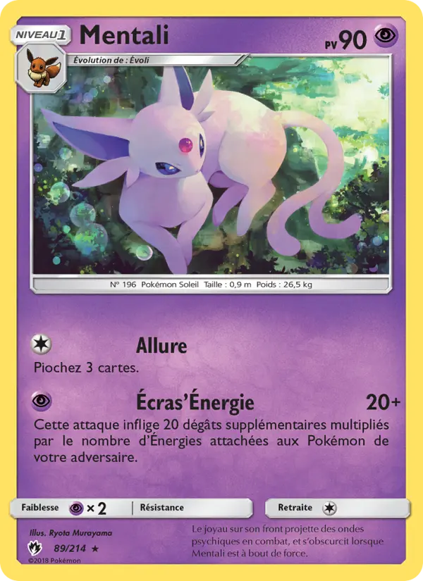 Scan HD carte Pokémon Mentali 89/214 — Tonnerre Perdu