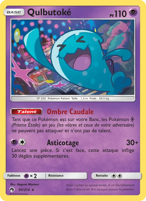 Scan HD carte Pokémon Qulbutoké 93/214 — Tonnerre Perdu