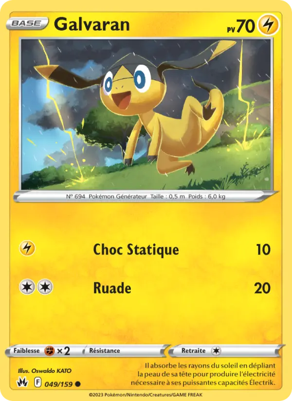 Scan HD carte Pokémon Galvaran 049/159 — Zénith Suprême