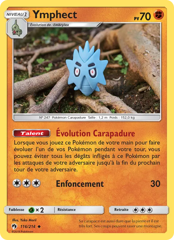 Scan HD carte Pokémon Ymphect 116/214 — Tonnerre Perdu