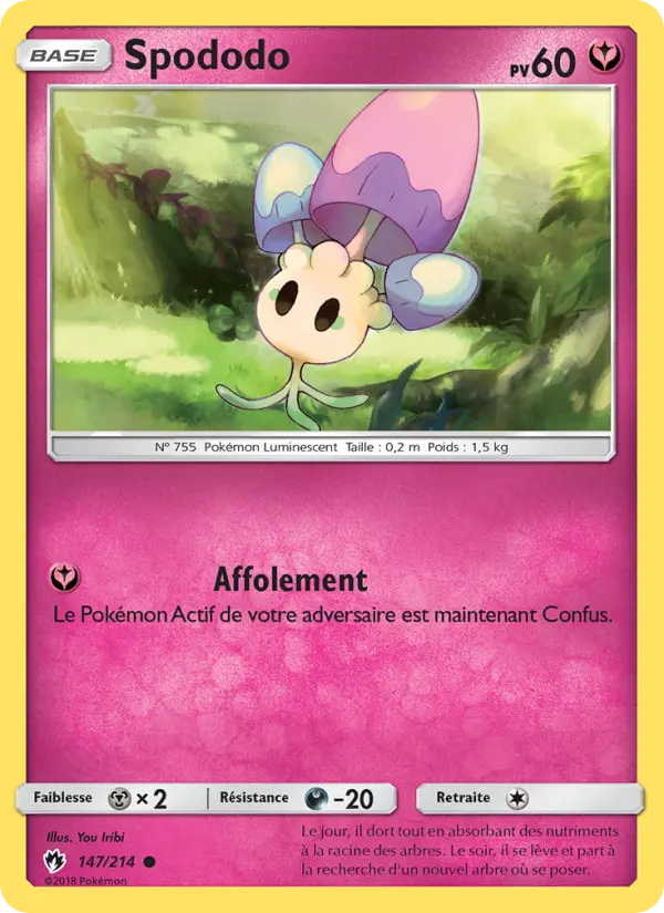 Scan HD carte Pokémon Spododo 147/214 — Tonnerre Perdu