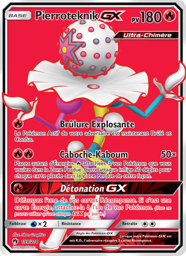 Scan HD carte Pokémon Pierroteknik GX 199/214 — Tonnerre Perdu