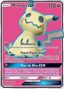 Carte Pokemon Mimiqui GX 206/214 Tonnerre Perdu
