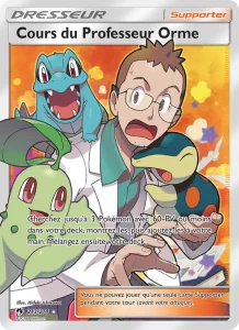 Carte Pokémon Cours du Professeur Orme 213 Tonnerre Perdu