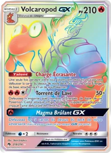 Carte Pokemon Volcaropod GX 218/214 Tonnerre Perdu