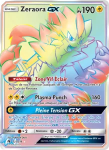 Carte Pokemon Zeraora GX 221/214 Tonnerre Perdu