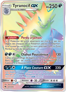 Carte Pokémon Tyranocif GX 223 Tonnerre Perdu