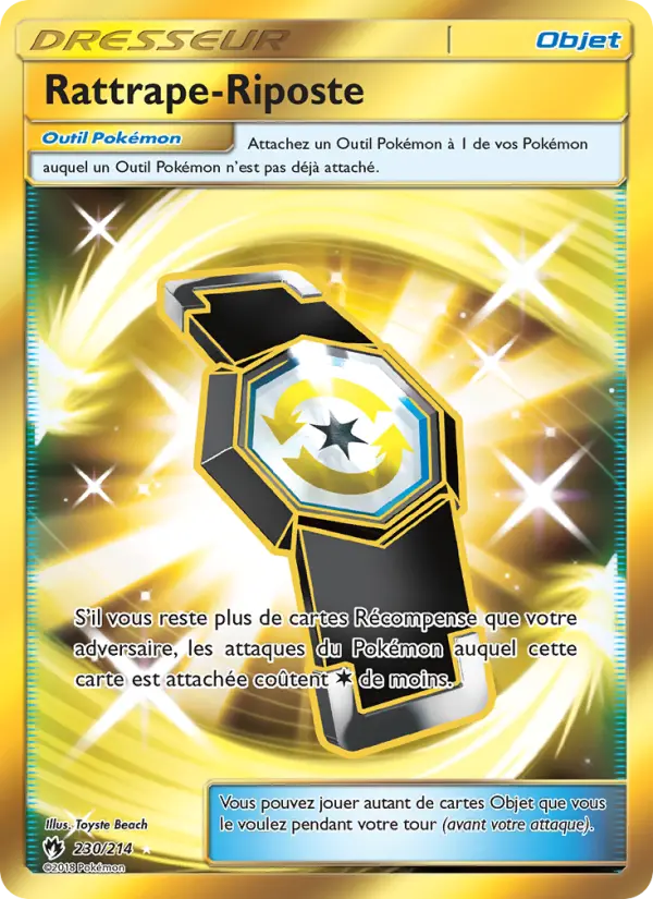 Scan HD carte Pokémon Rattrape-Riposte 230/214 — Tonnerre Perdu