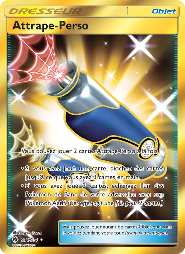 Scan HD carte Pokémon Attrape-Perso 231/214 — Tonnerre Perdu