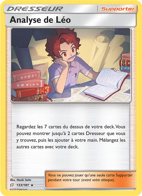 Scan HD carte Pokémon Analyse de Léo 133/181 — Duo de Choc