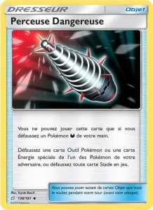 Carte Pokemon Perceuse Dangereuse 138/181 Duo de Choc