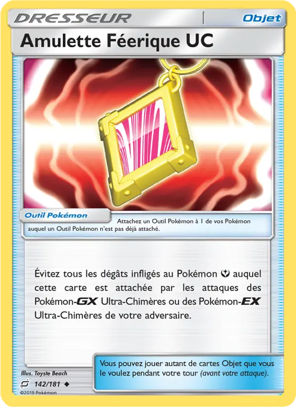 Scan HD carte Pokémon Amulette Féerique UC 142/181 — Duo de Choc