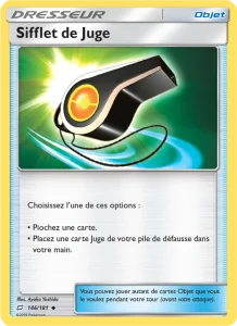 Carte Pokemon Sifflet de Juge 146/181 Duo de Choc