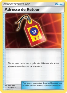 Carte Pokemon Adresse de Retour 153/181 Duo de Choc
