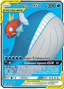 Carte Pokemon Magicarpe et Wailord GX 160/181 Duo de Choc