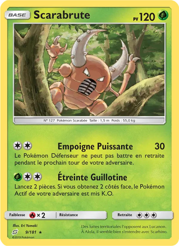 Scan HD carte Pokémon Scarabrute 9/181 — Duo de Choc
