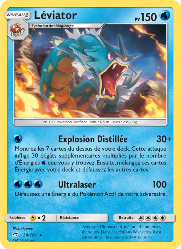 Scan HD carte Pokémon Léviator 30/181 — Duo de Choc