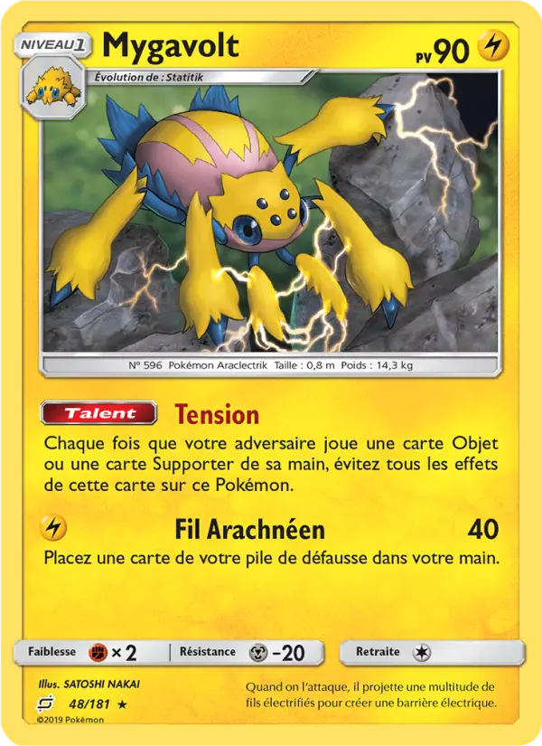 Scan HD carte Pokémon Mygavolt 48/181 — Duo de Choc