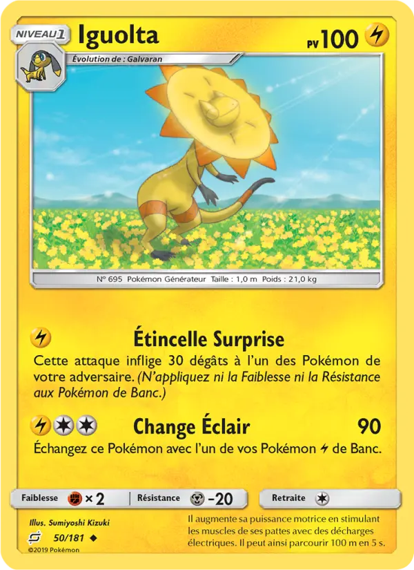 Scan HD carte Pokémon Iguolta 50/181 — Duo de Choc