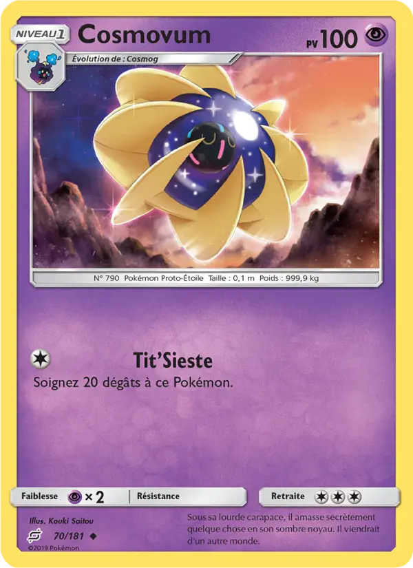 Scan HD carte Pokémon Cosmovum 70/181 — Duo de Choc
