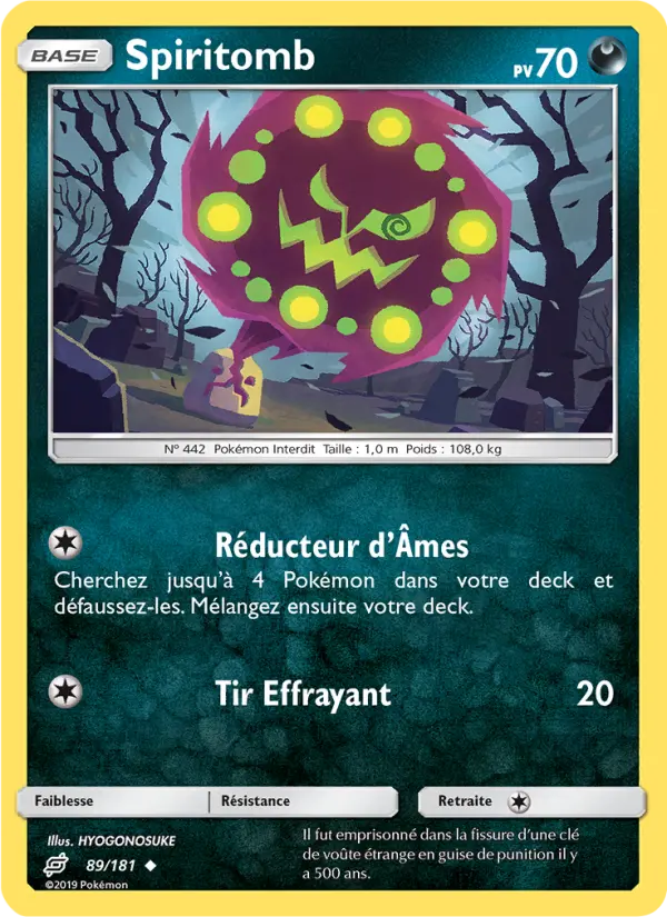 Scan HD carte Pokémon Spiritomb 89/181 — Duo de Choc