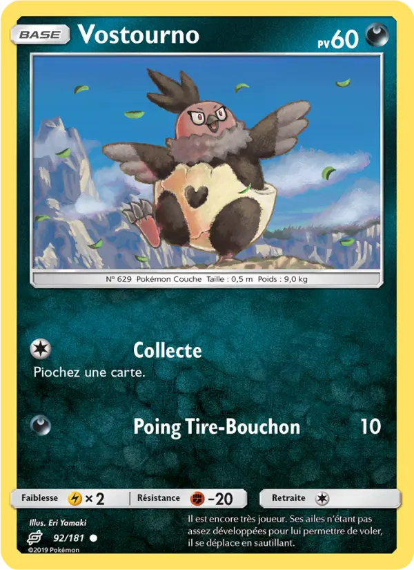 Scan HD carte Pokémon Vostourno 92/181 — Duo de Choc