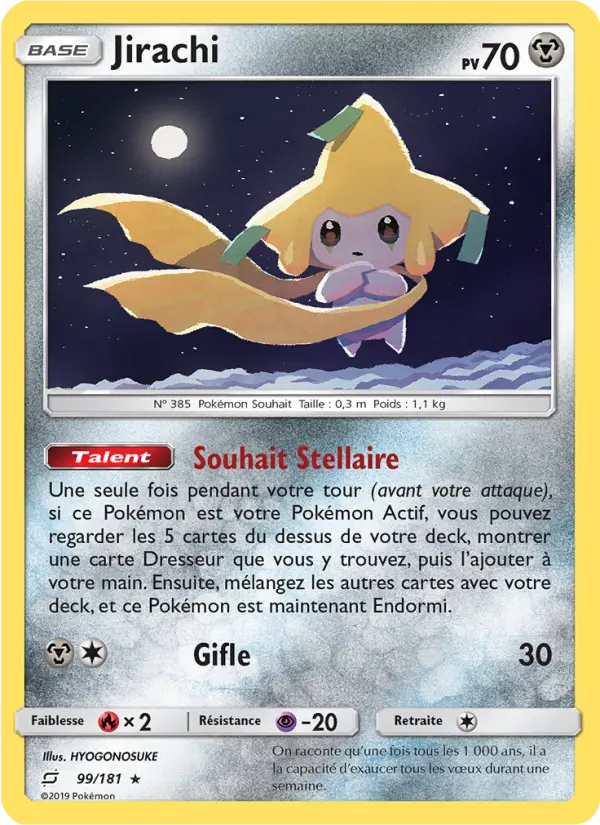 Scan HD carte Pokémon Jirachi 99/181 — Duo de Choc
