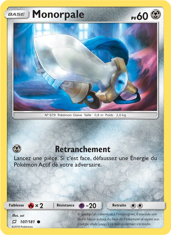 Scan HD carte Pokémon Monorpale 107/181 — Duo de Choc