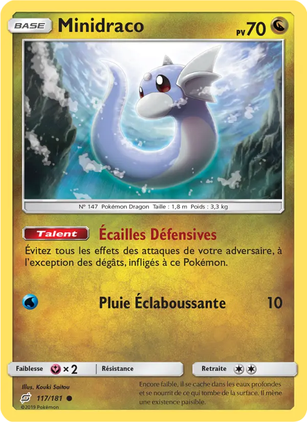 Scan HD carte Pokémon Minidraco 117/181 — Duo de Choc