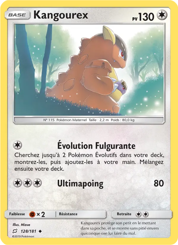 Scan HD carte Pokémon Kangourex 128/181 — Duo de Choc