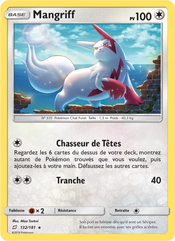 Scan HD carte Pokémon Mangriff 132/181 — Duo de Choc
