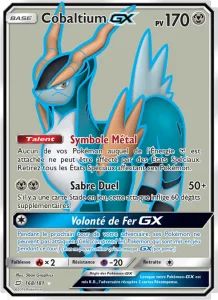 Carte Pokemon Cobaltium GX 168/181 Duo de Choc
