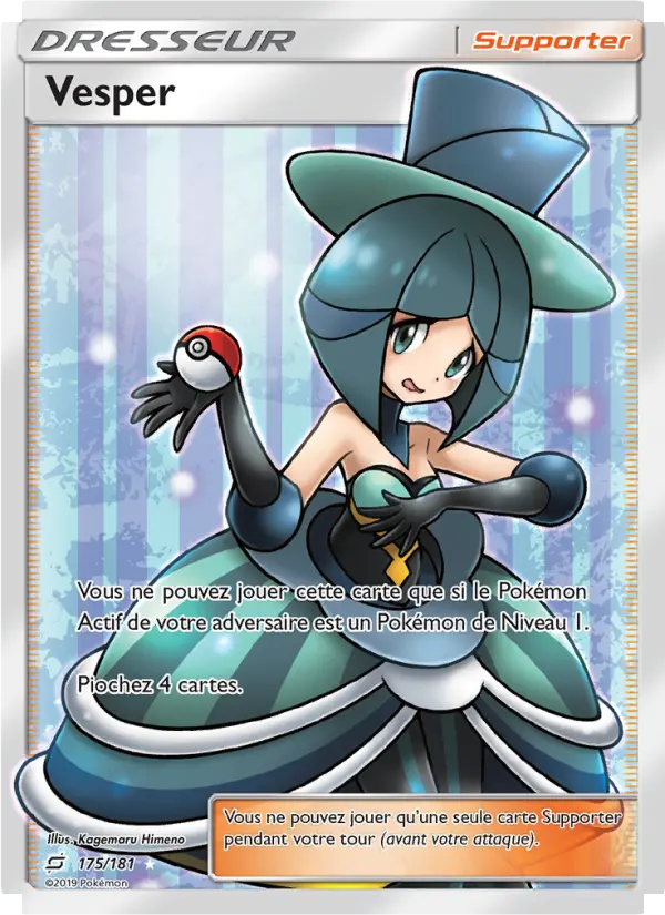 Scan HD carte Pokémon Vesper 175/181 — Duo de Choc