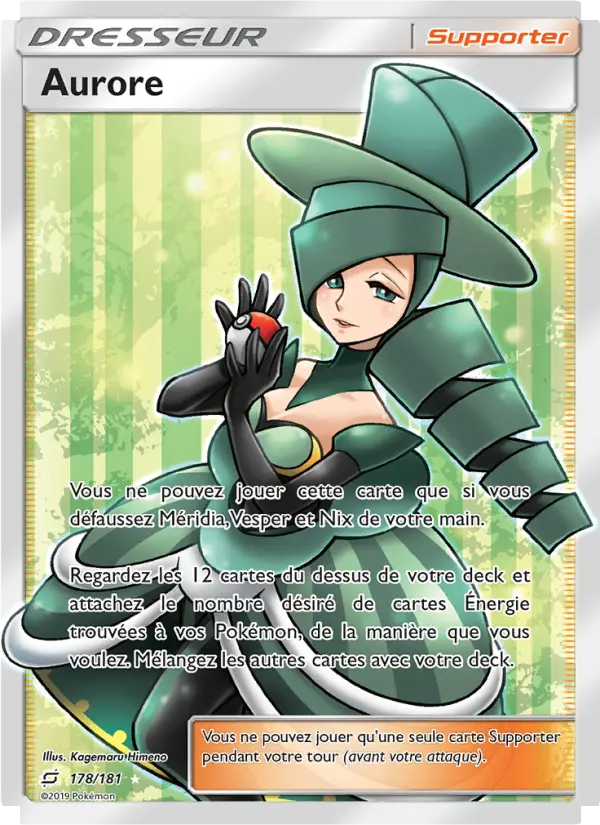 Scan HD carte Pokémon Aurore 178/181 — Duo de Choc
