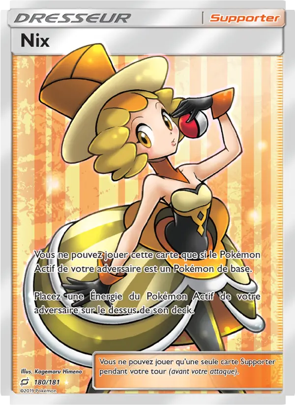 Scan HD carte Pokémon Nix 180/181 — Duo de Choc