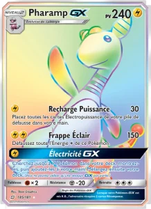 Carte Pokemon Pharamp GX 185/181 Duo de Choc