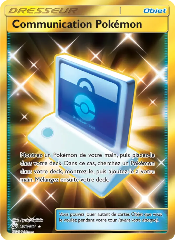 Scan HD carte Pokémon Communication Pokémon 196/181 — Duo de Choc